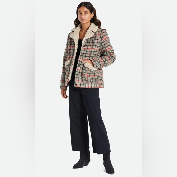 BRIXTON Nouvelle Plaid Coat ❤️🖤 - Picture 3 of 10